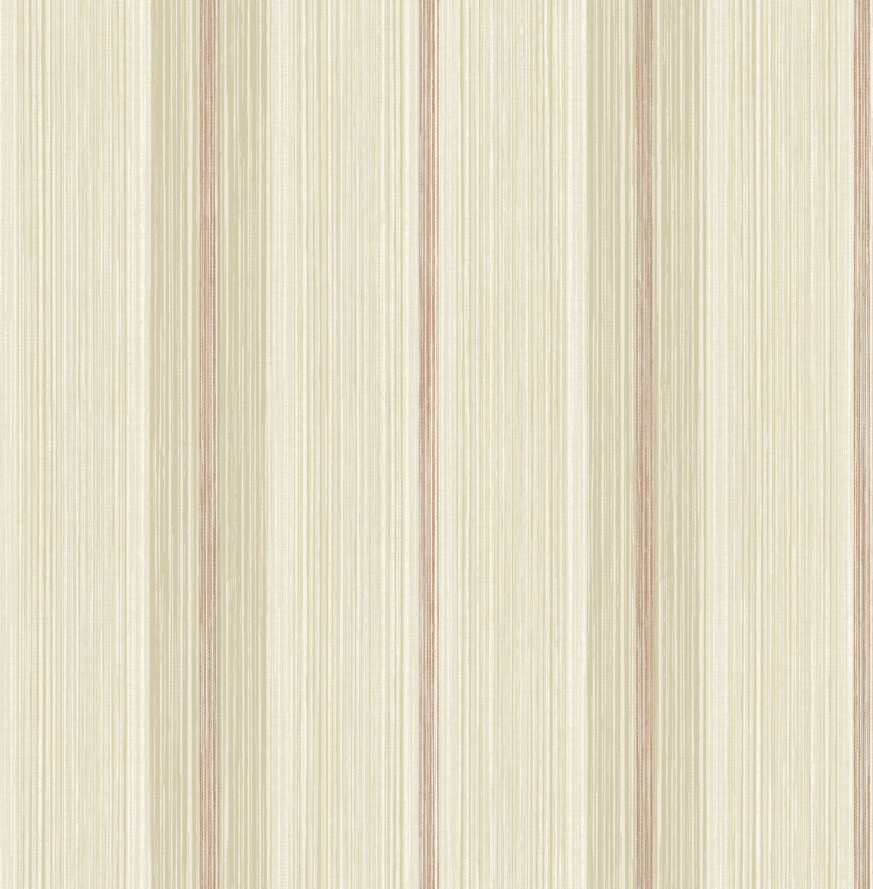 Ames Red Linen Stripe Wallpaper