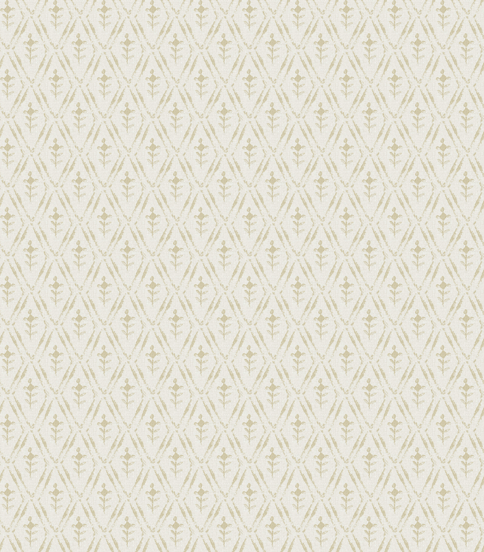 Tillie Neutral Diamond Floral Wallpaper