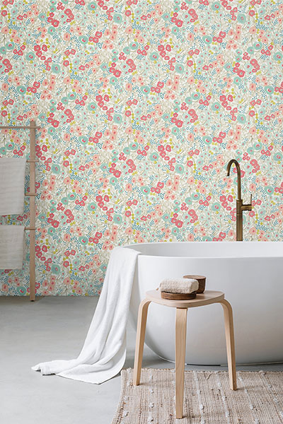 Flora Coral Garden Wallpaper