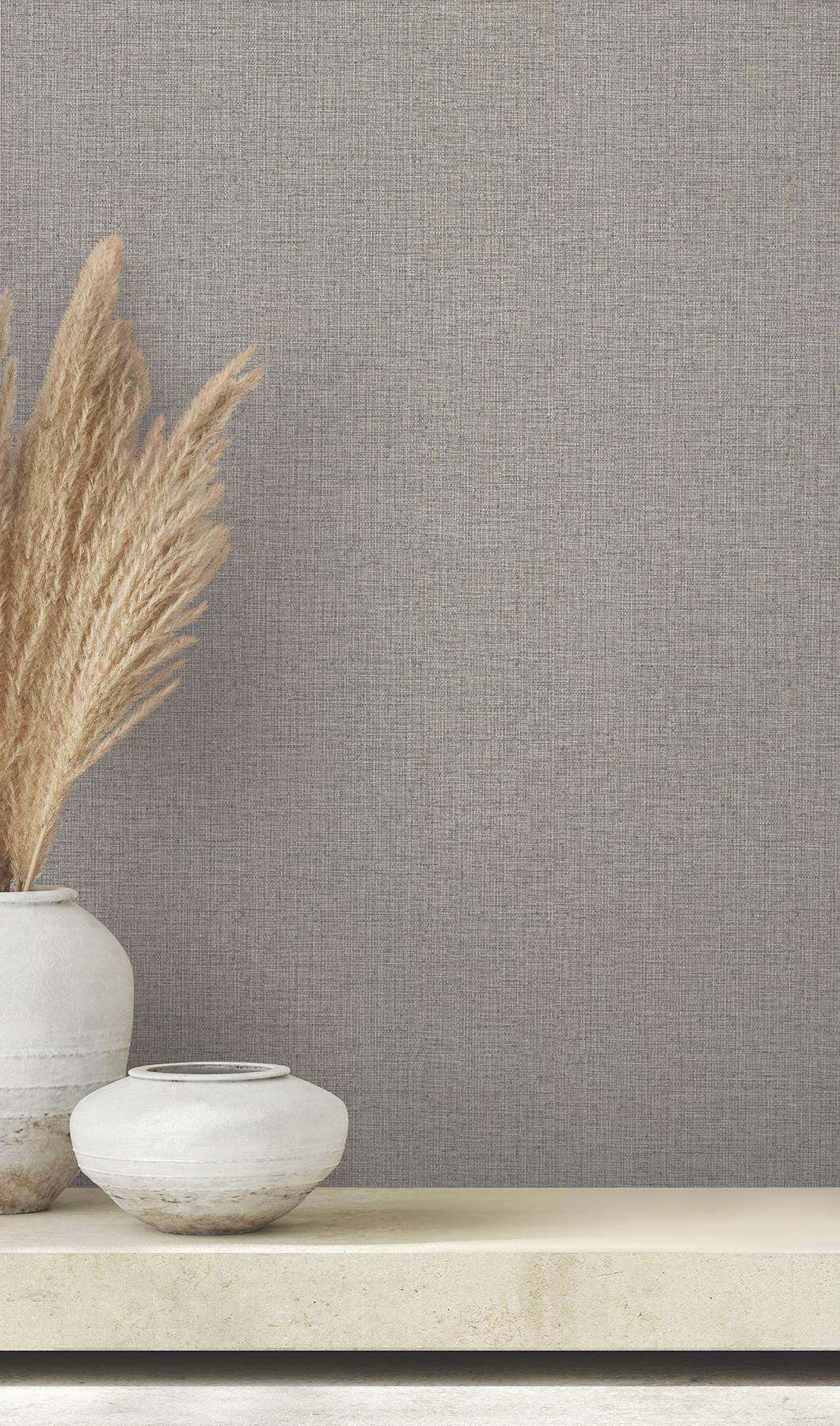 Clarkson Slate Woven Wallpaper