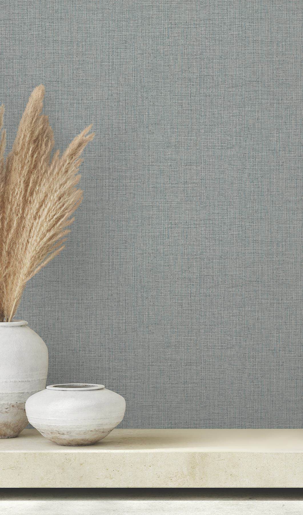 Clarkson Denim Woven Wallpaper