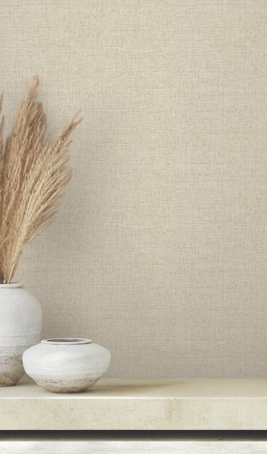 Clarkson Off-White Woven Wallpaper