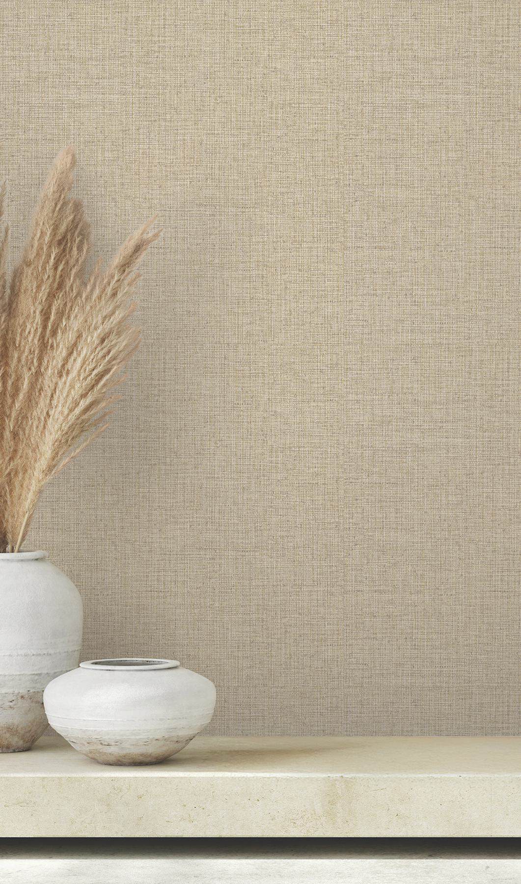 Clarkson Taupe Woven Wallpaper