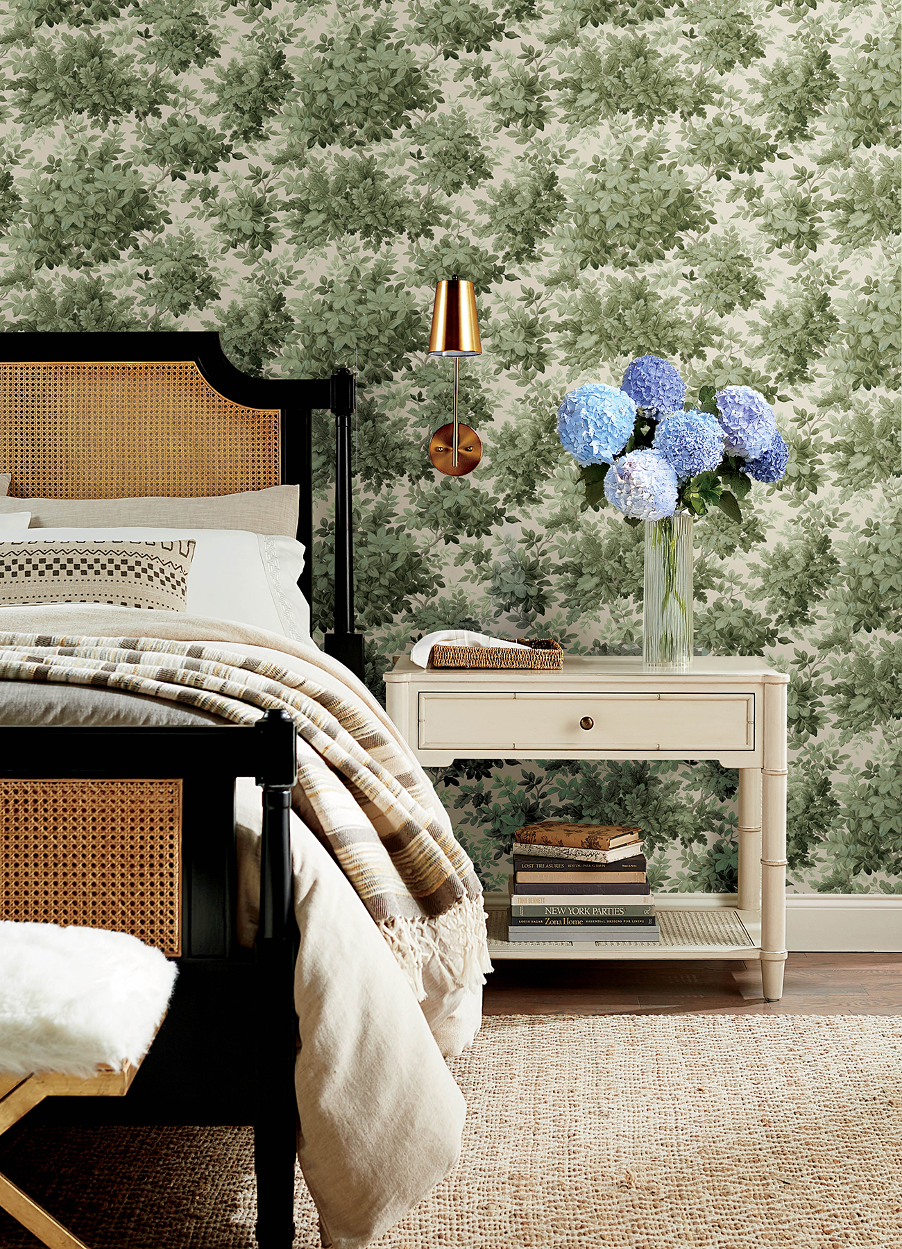 Greenwood Moss Deciduous Wallpaper