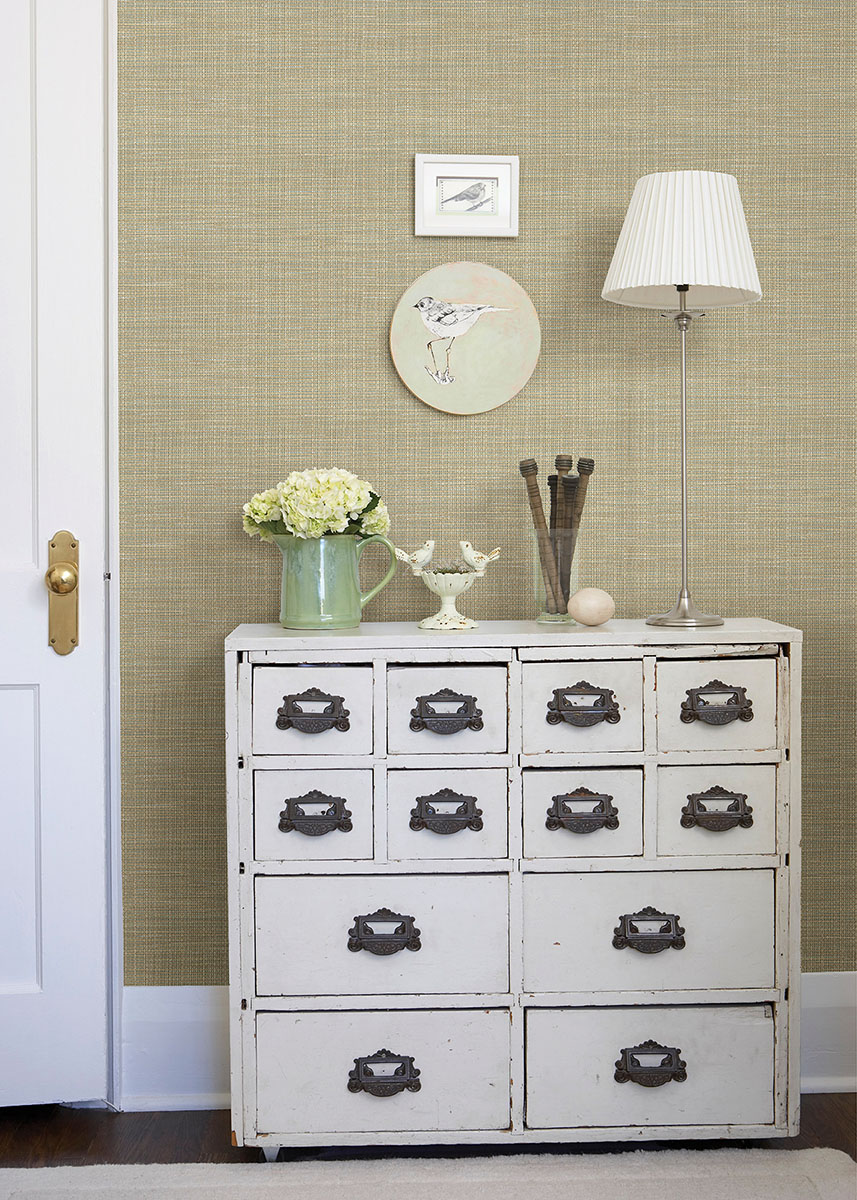 Kent Seafoam Woven Wallpaper