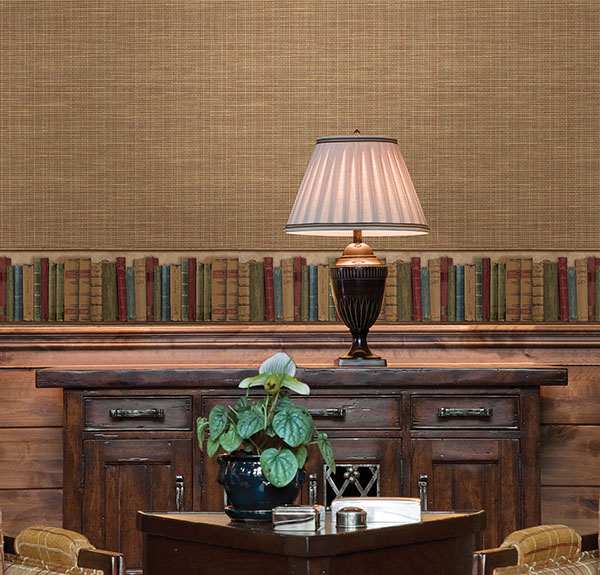 Kent Red Woven Wallpaper