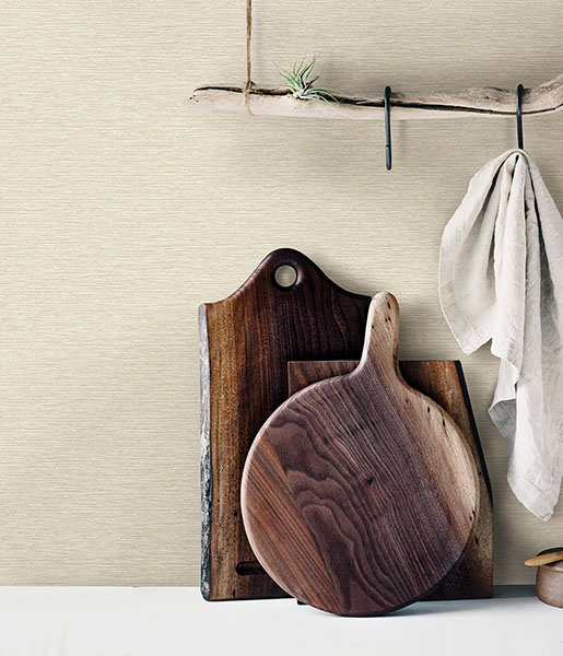 Gump Wheat Faux Grasscloth Wallpaper