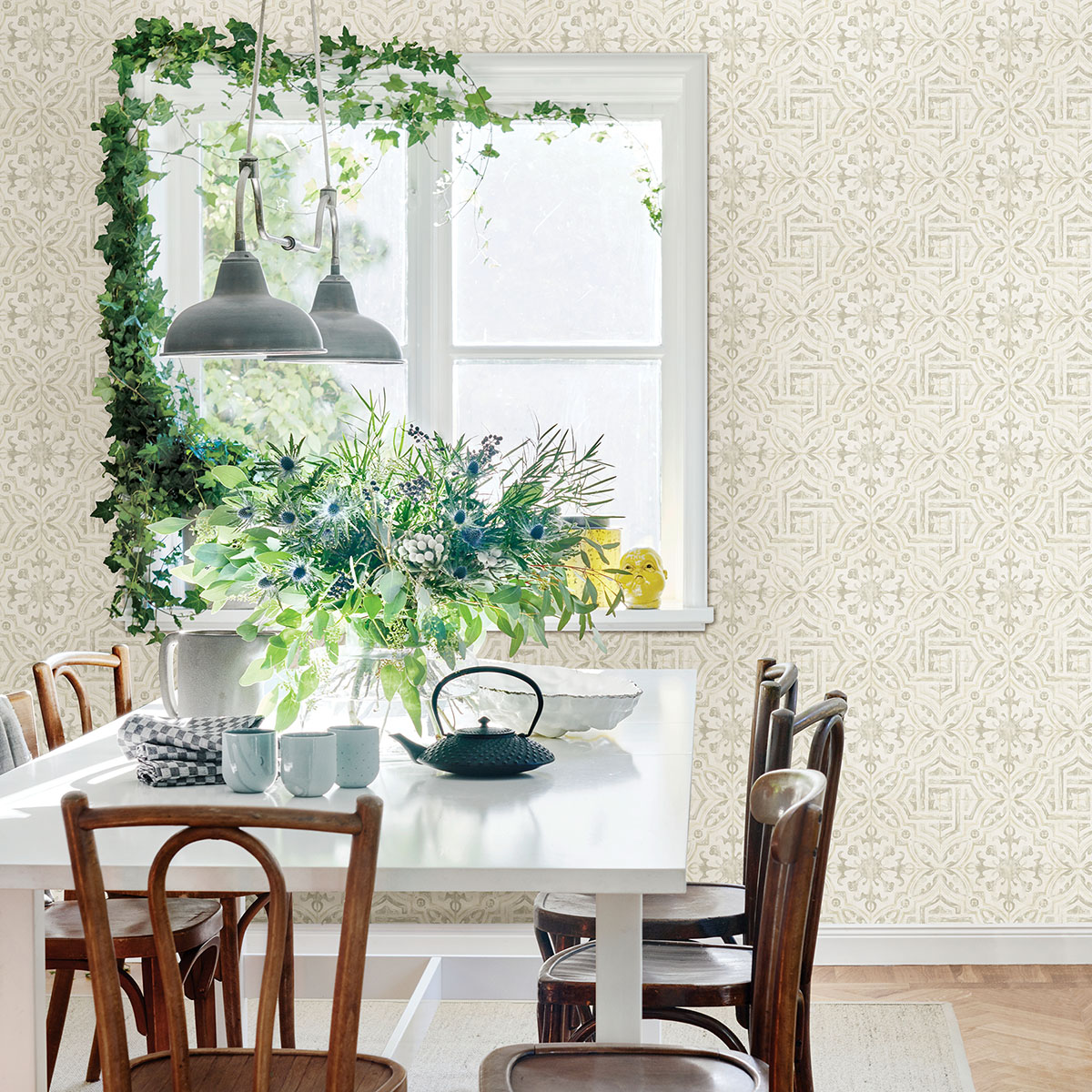 Sonoma Cream Spanish Tile Wallpaper