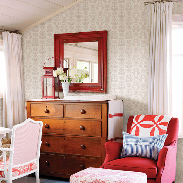 Dolly Light Grey Dolly Wallpaper