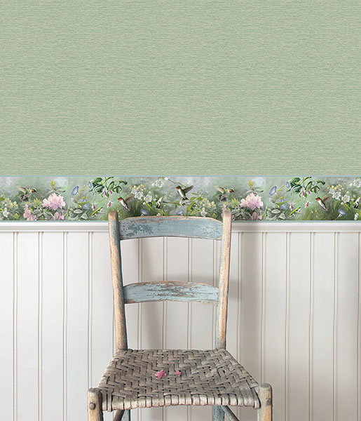 Ruby Light Blue Hummingbird Garden Border