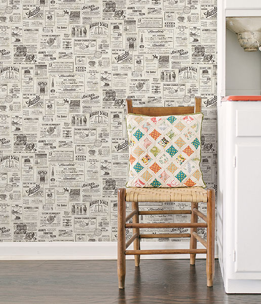 Adamstown Cream Newspaper Classifieds Wallpaper