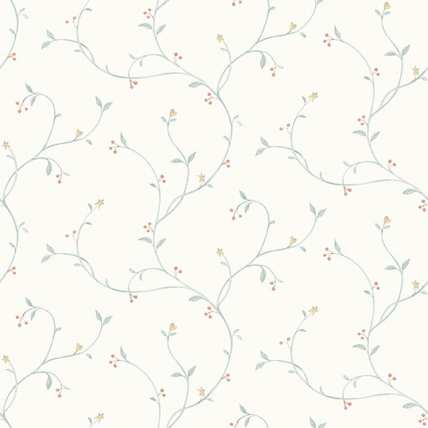 Kurt Seafoam Tin Star Trail Wallpaper