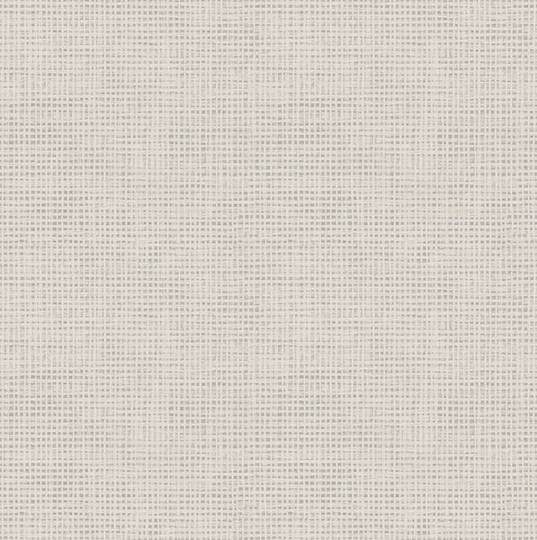 Nimmie Light Grey Basketweave Wallpaper