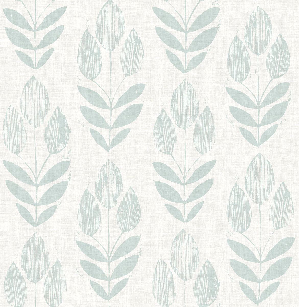 Garland Teal Block Tulip Wallpaper
