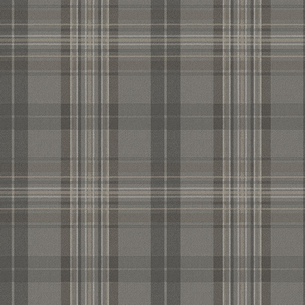 Austin Charcoal Austin Plaid Wallpaper