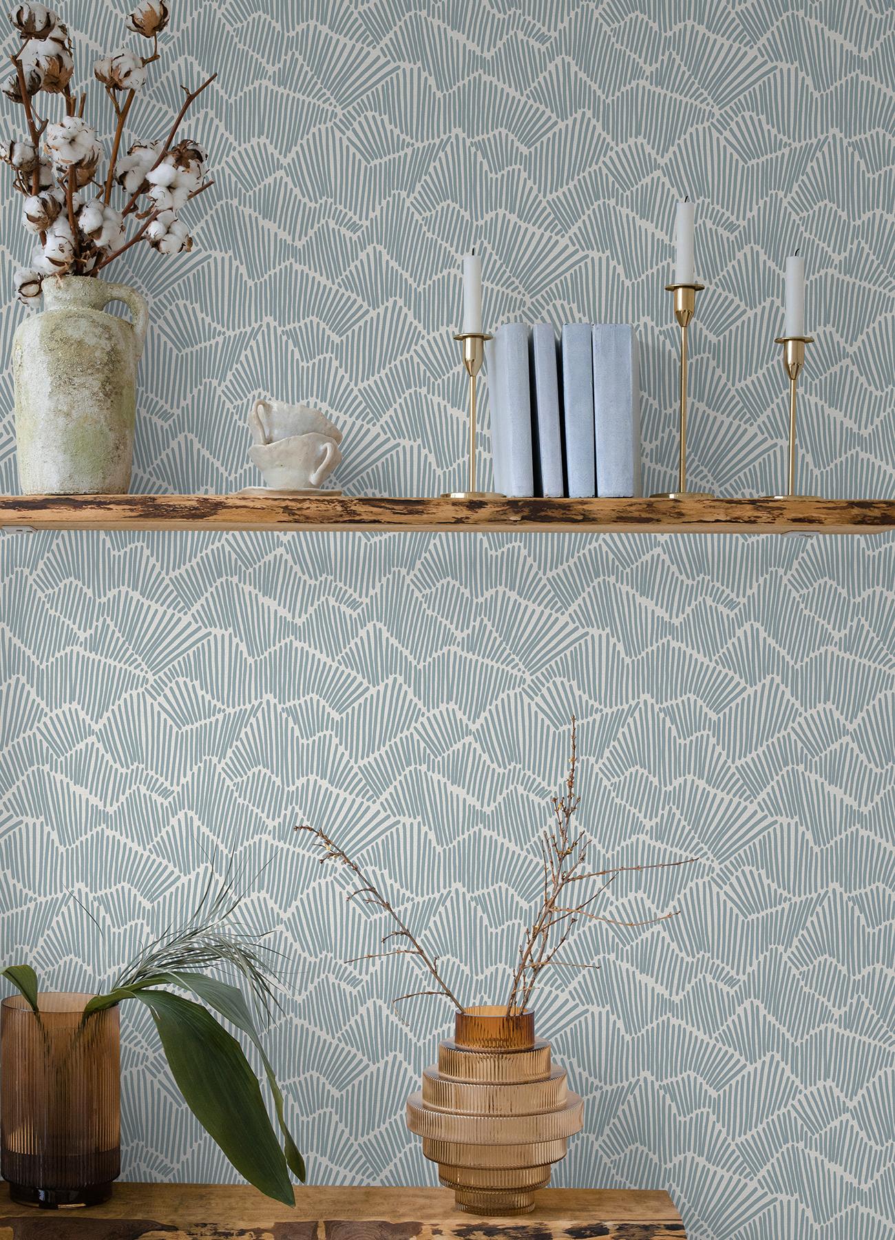 Indigo Road by Egypt Sherrod Peel and Stick Wallpaper by NuWallpaper and Brewster