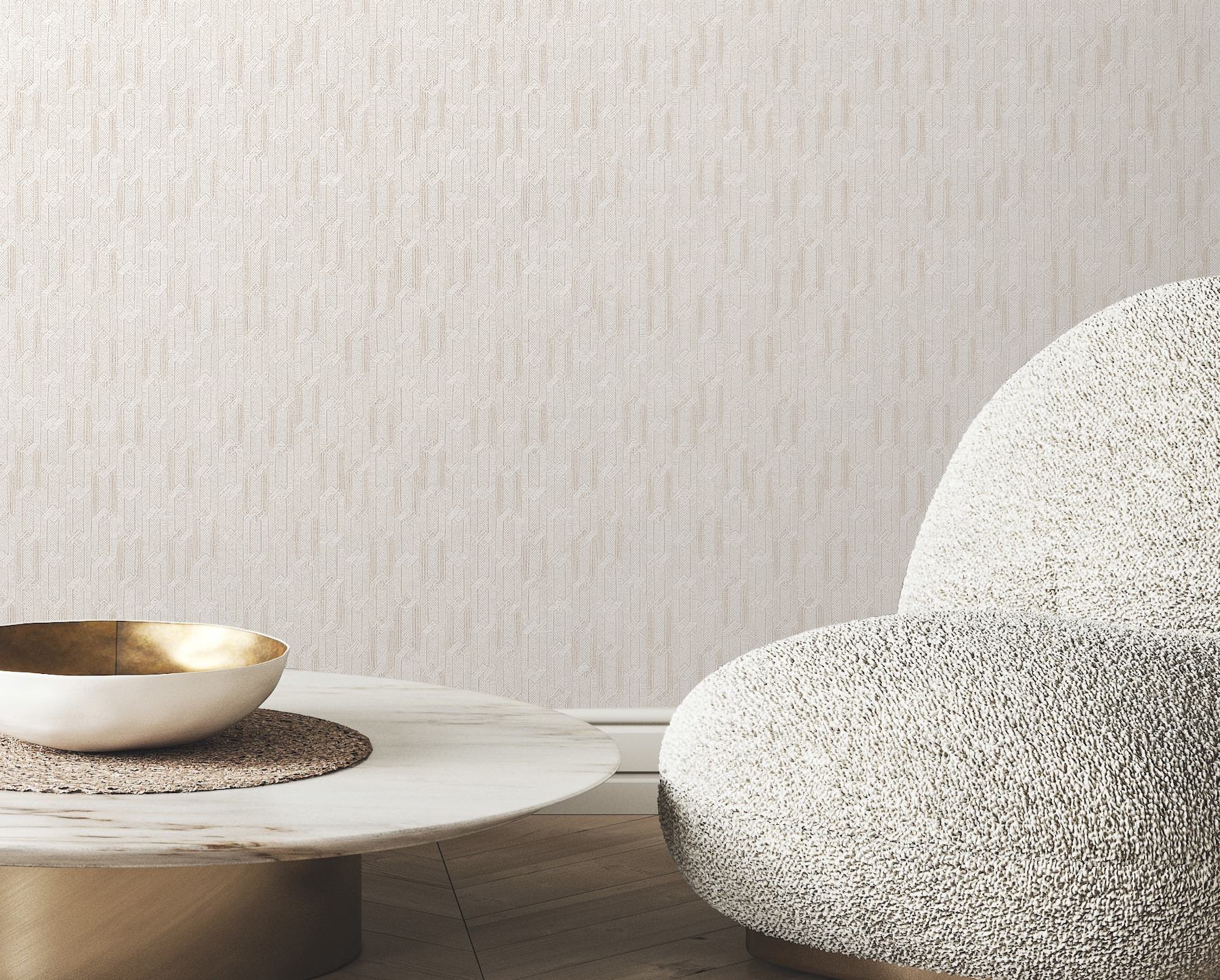 Wesley Ivory Chain Wallpaper