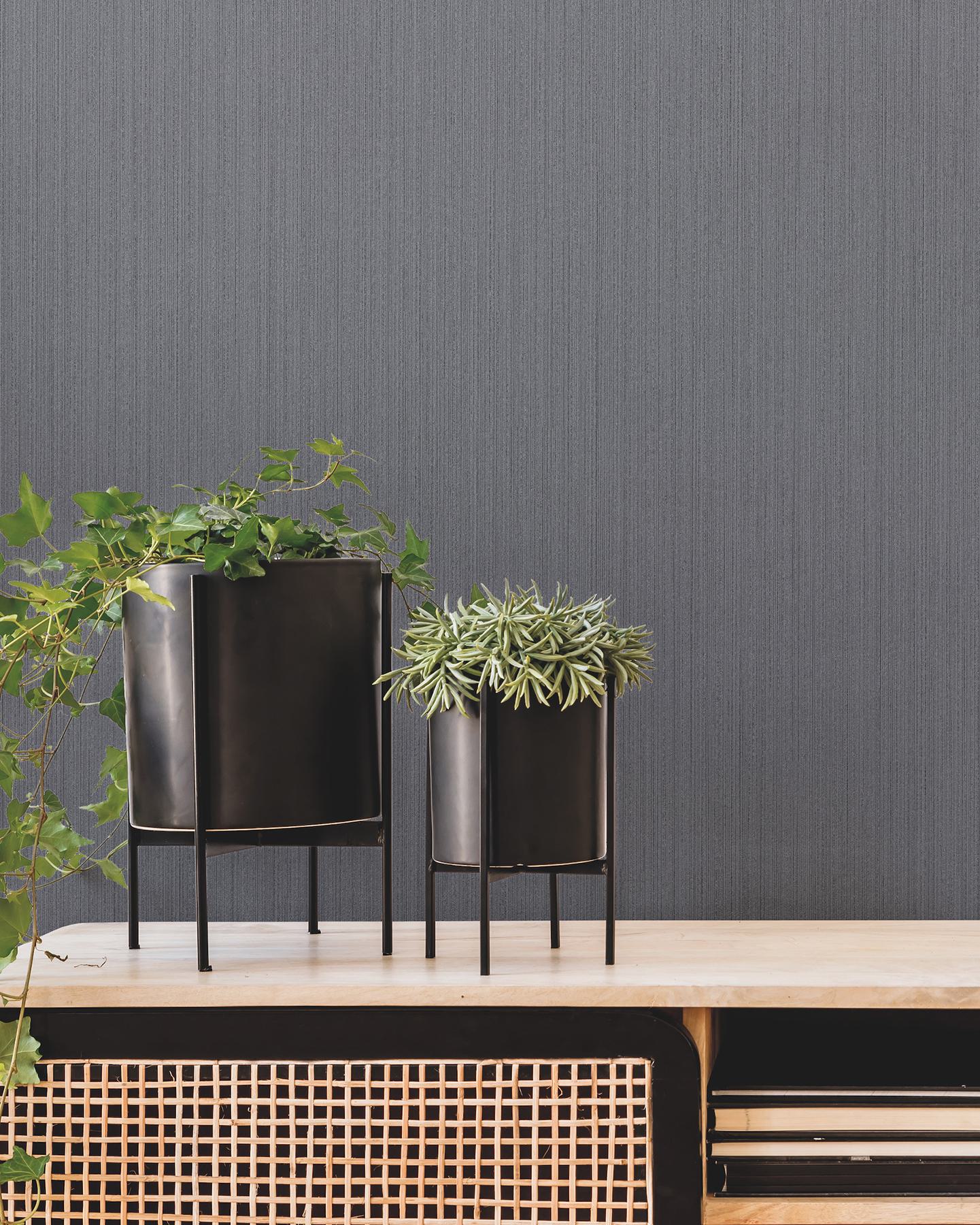 Warren Blue Striated Wallpaper