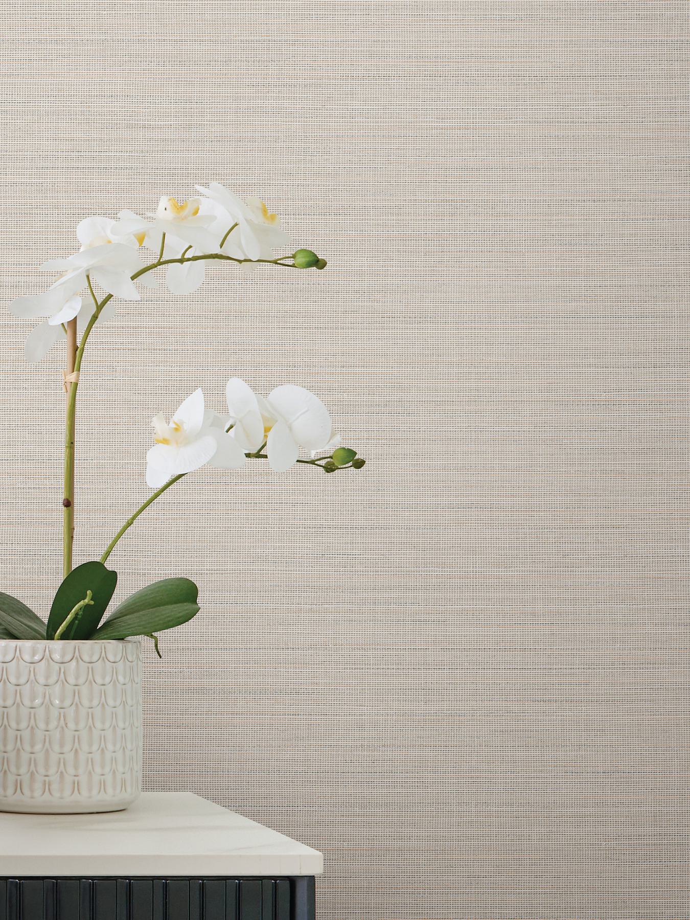Malik Taupe Netting Wallpaper