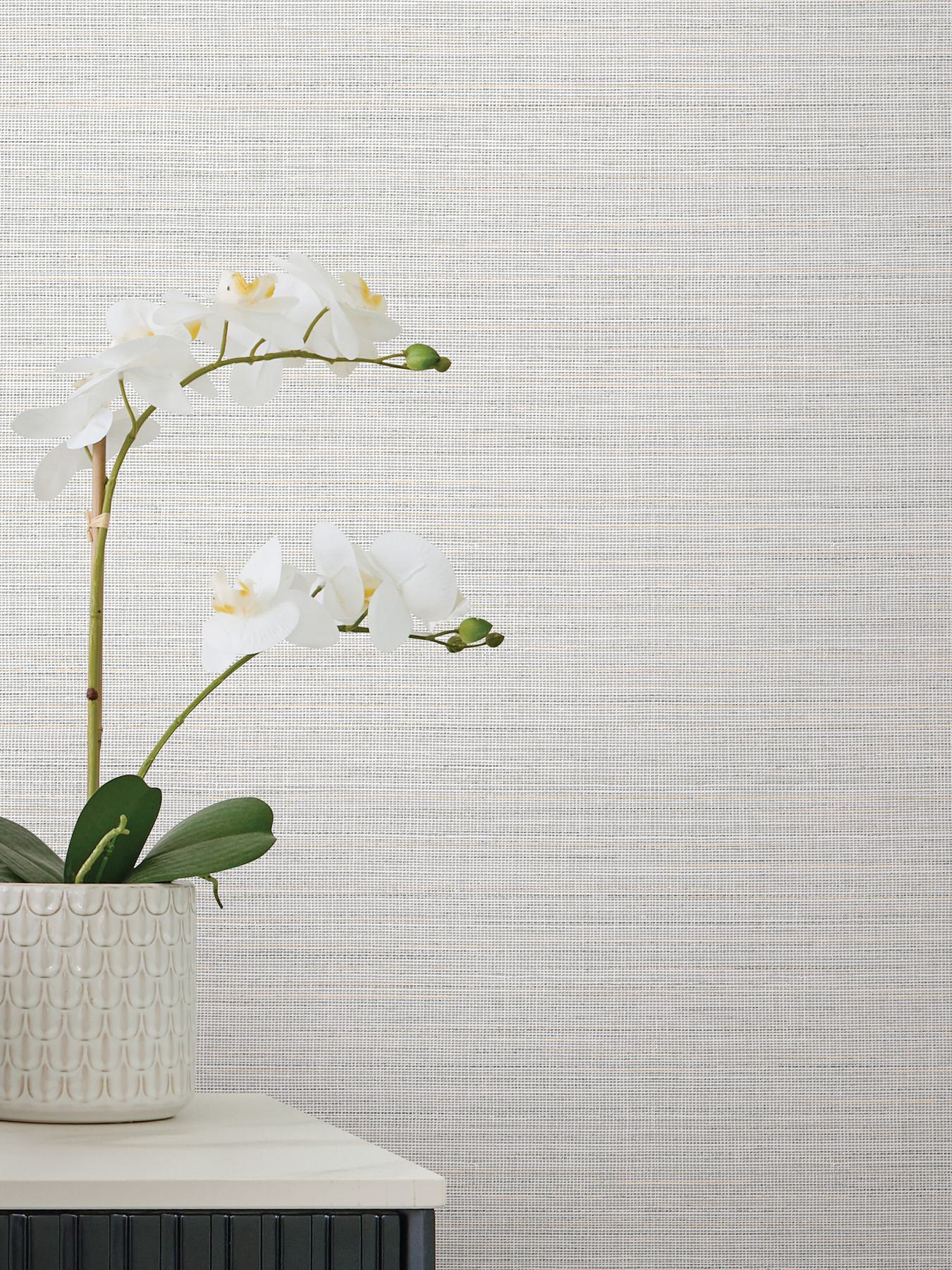 Malik Light Grey Netting Wallpaper