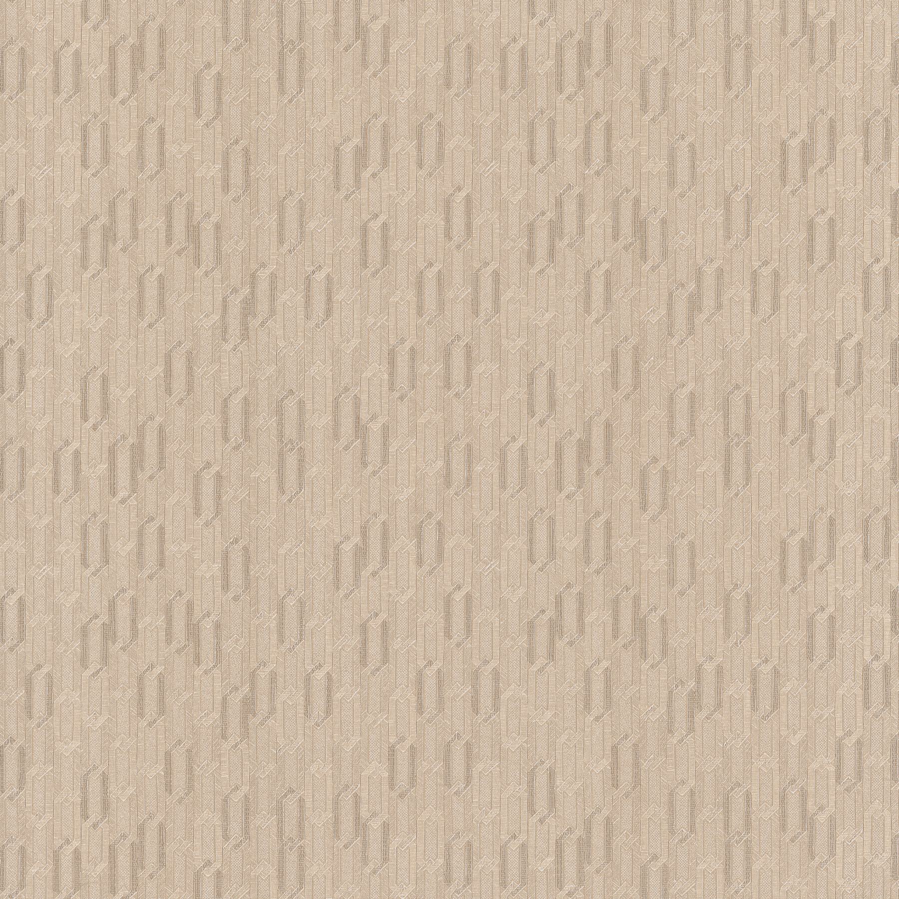Wesley Brass Chain Wallpaper