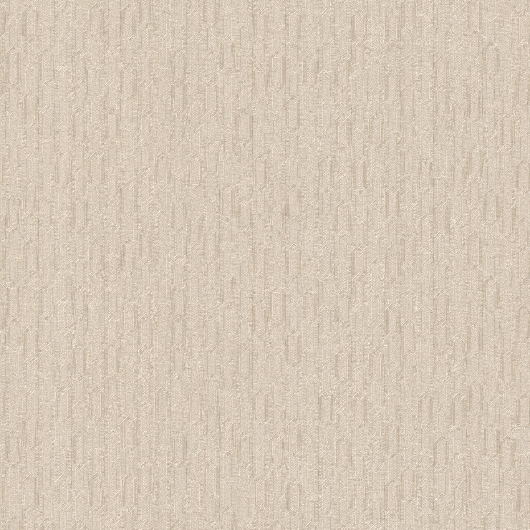 Wesley Champagne Chain Wallpaper