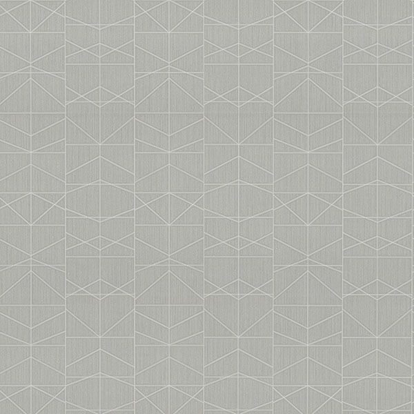 Braxton Grey Geometric Wallpaper