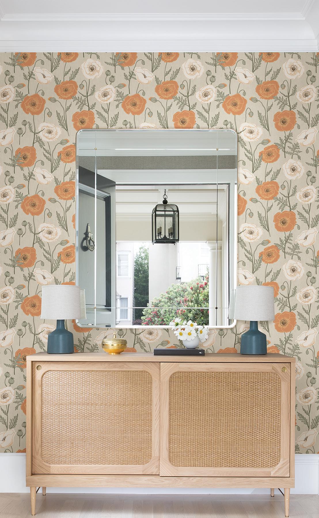 Jen Hewett Peel and Stick Wallpaper by NuWallpaper and Brewster