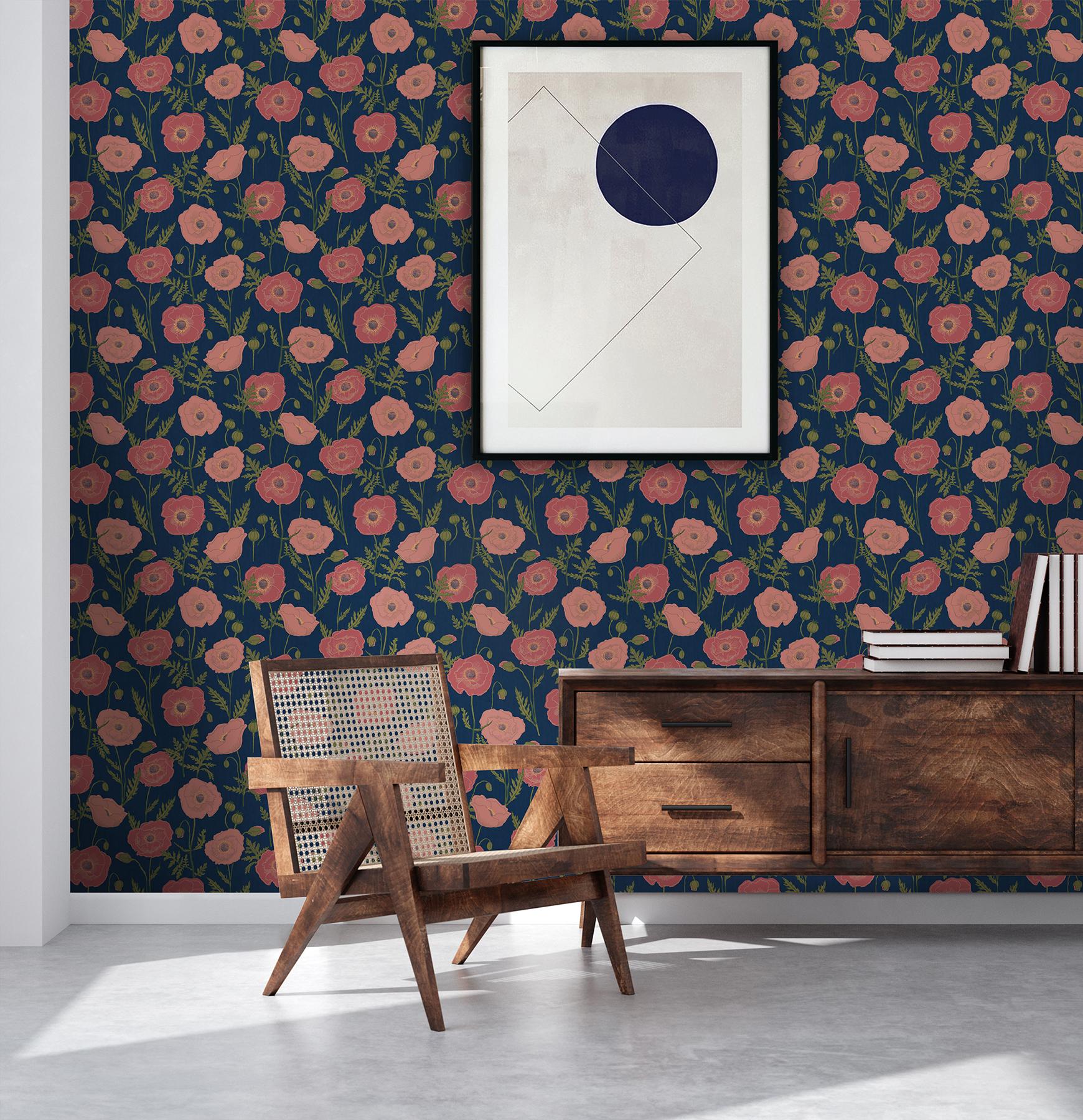 Jen Hewett Peel and Stick Wallpaper by NuWallpaper and Brewster