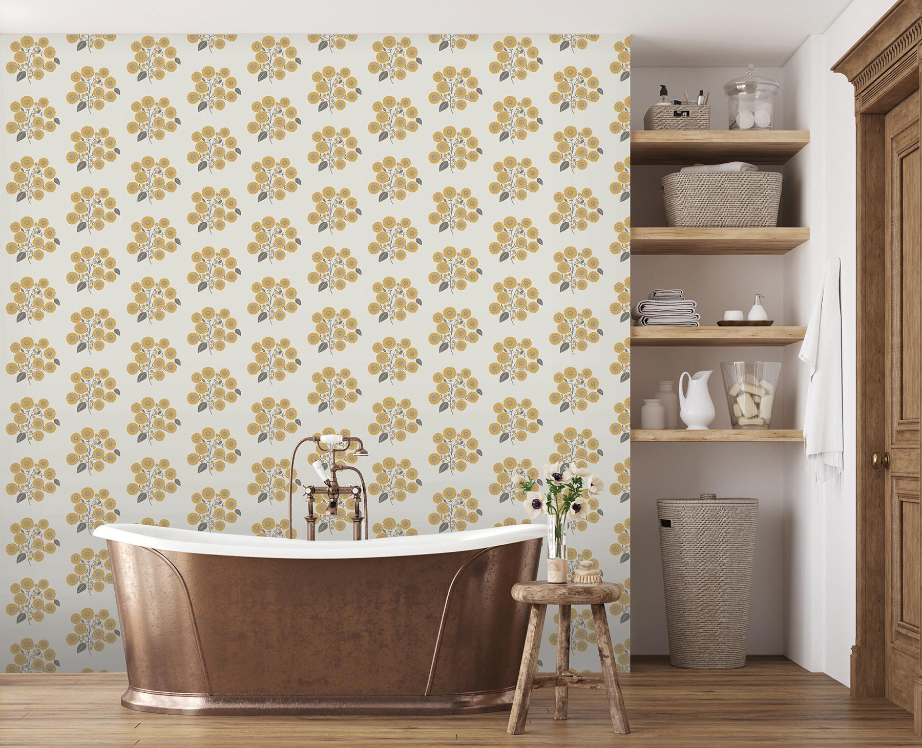 Jen Hewett Peel and Stick Wallpaper by NuWallpaper and Brewster