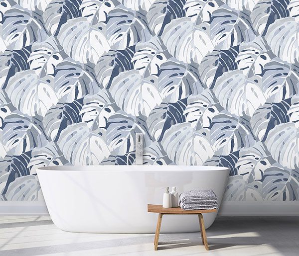 Castaway Ocean Blue Wall Mural