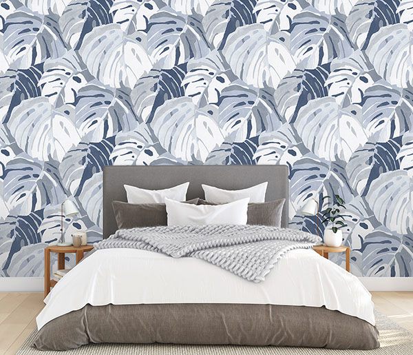 Castaway Ocean Blue Wall Mural