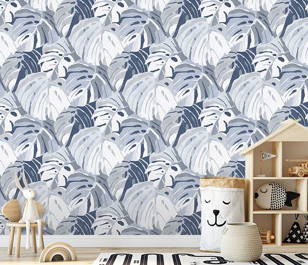 Castaway Ocean Blue Wall Mural