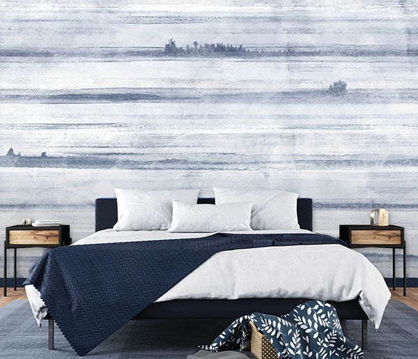Jet Set Ocean Blue Wall Mural