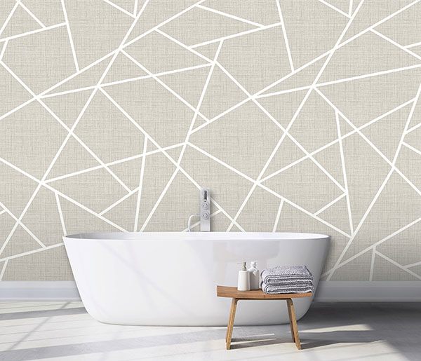 Rainfall Dove Grey Wall Mural