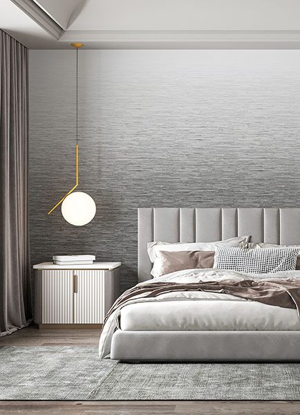 Mist Light Grey Ombre Wall Mural