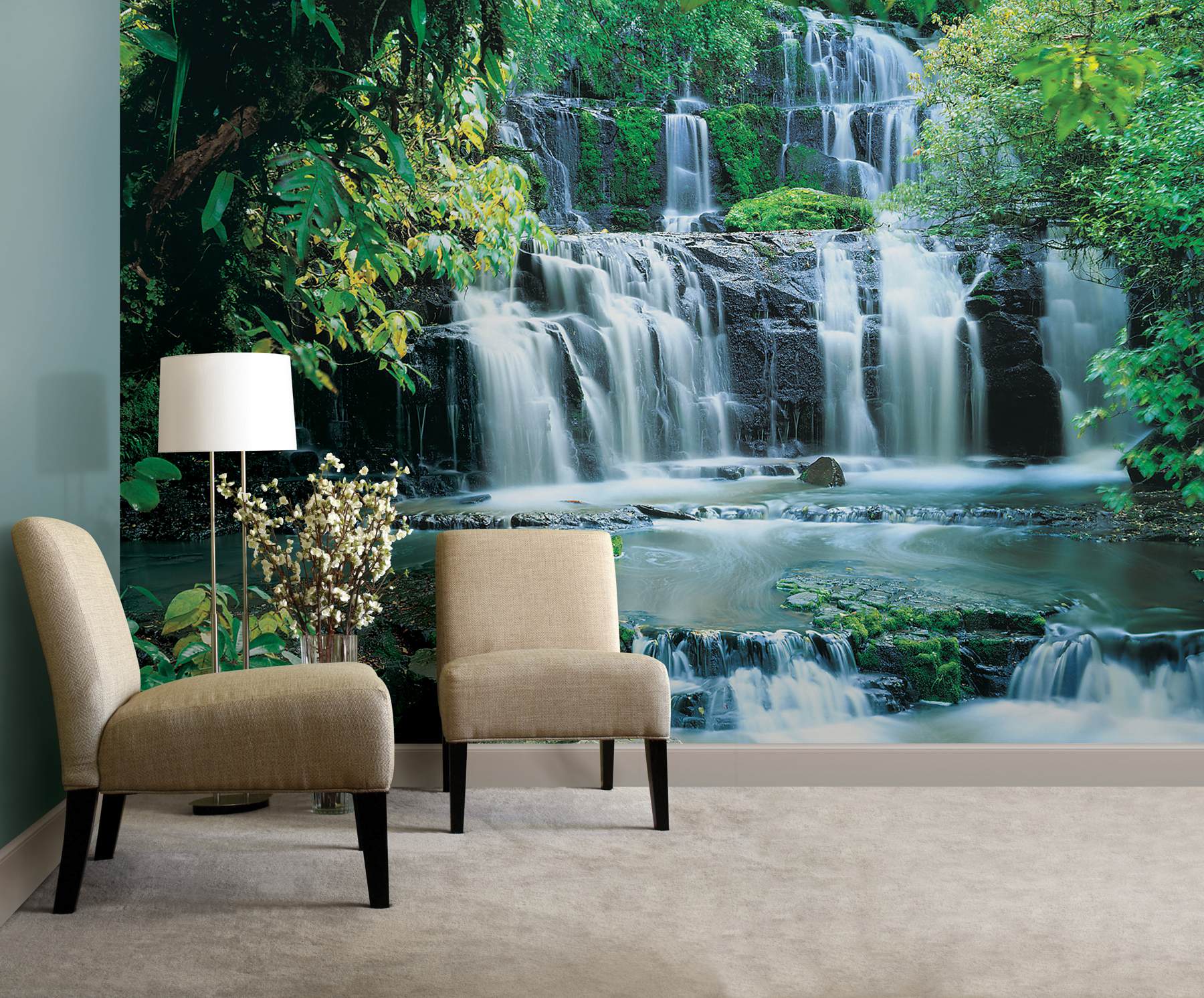 Pura Kaunui Falls Wall Mural
