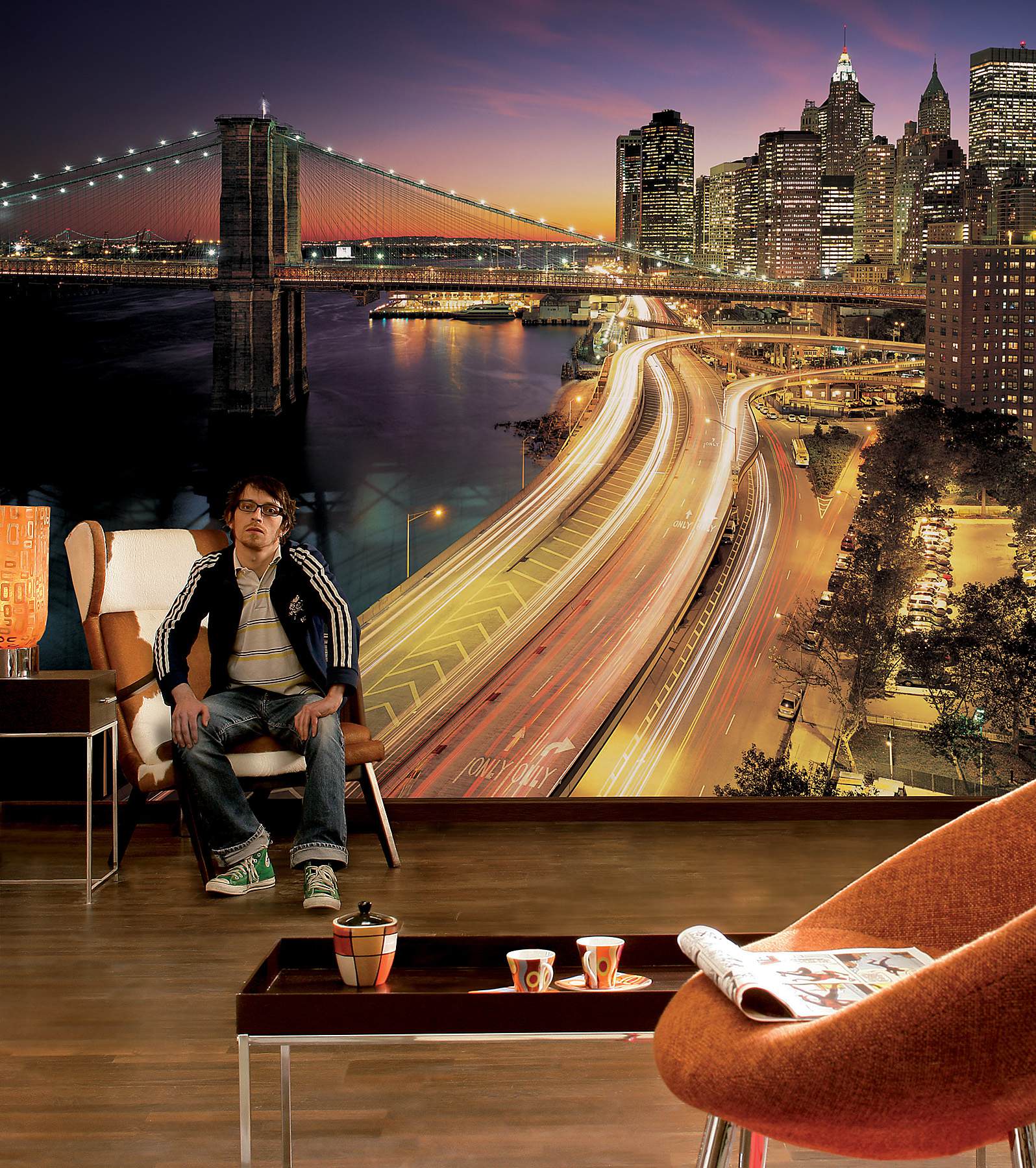 NYC Lights Wall Mural