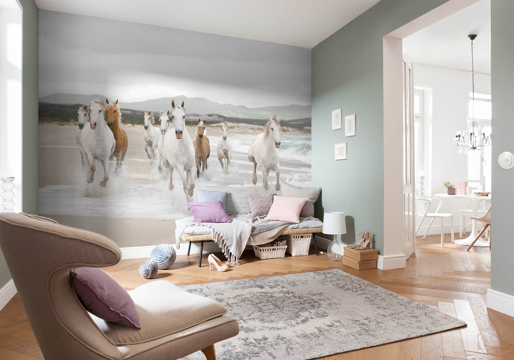 White Horses Mural