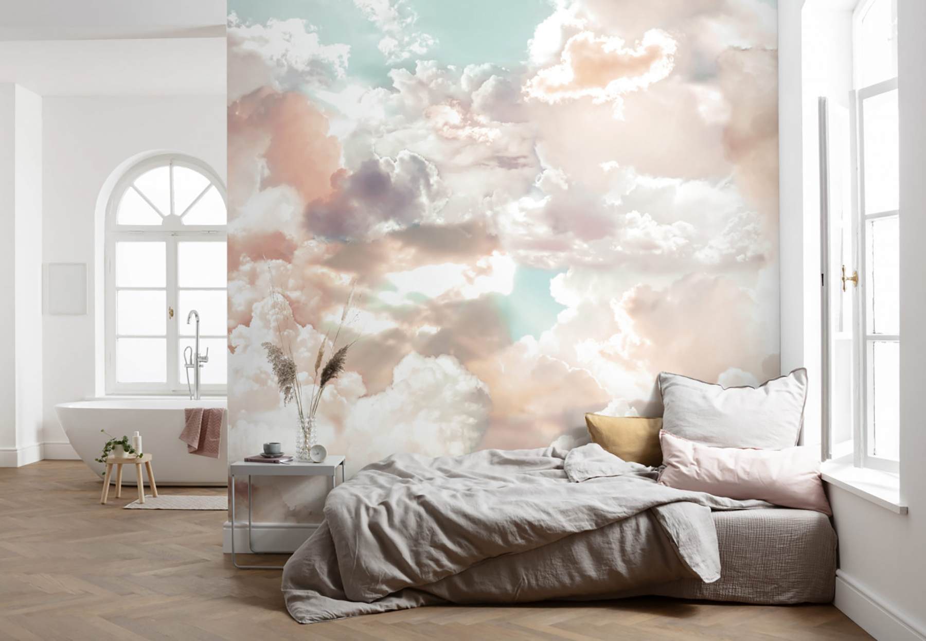 Mellow Clouds Wall Mural