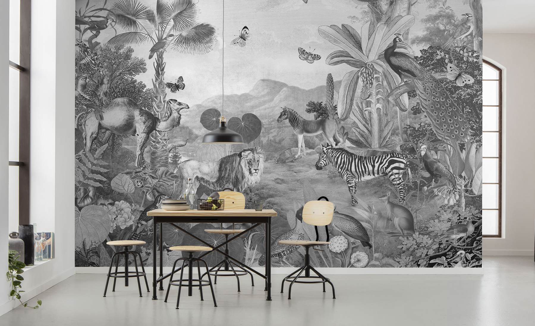 Flora and Fauna Wall Mural