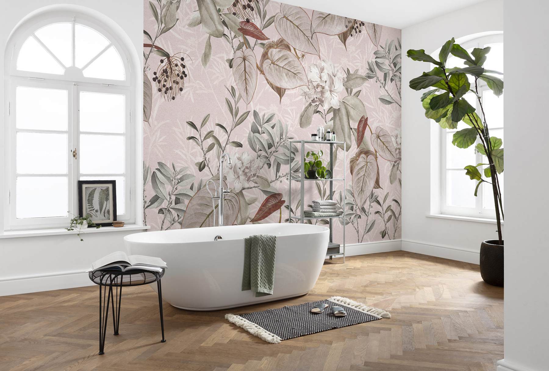 Blush Branches Wall Mural