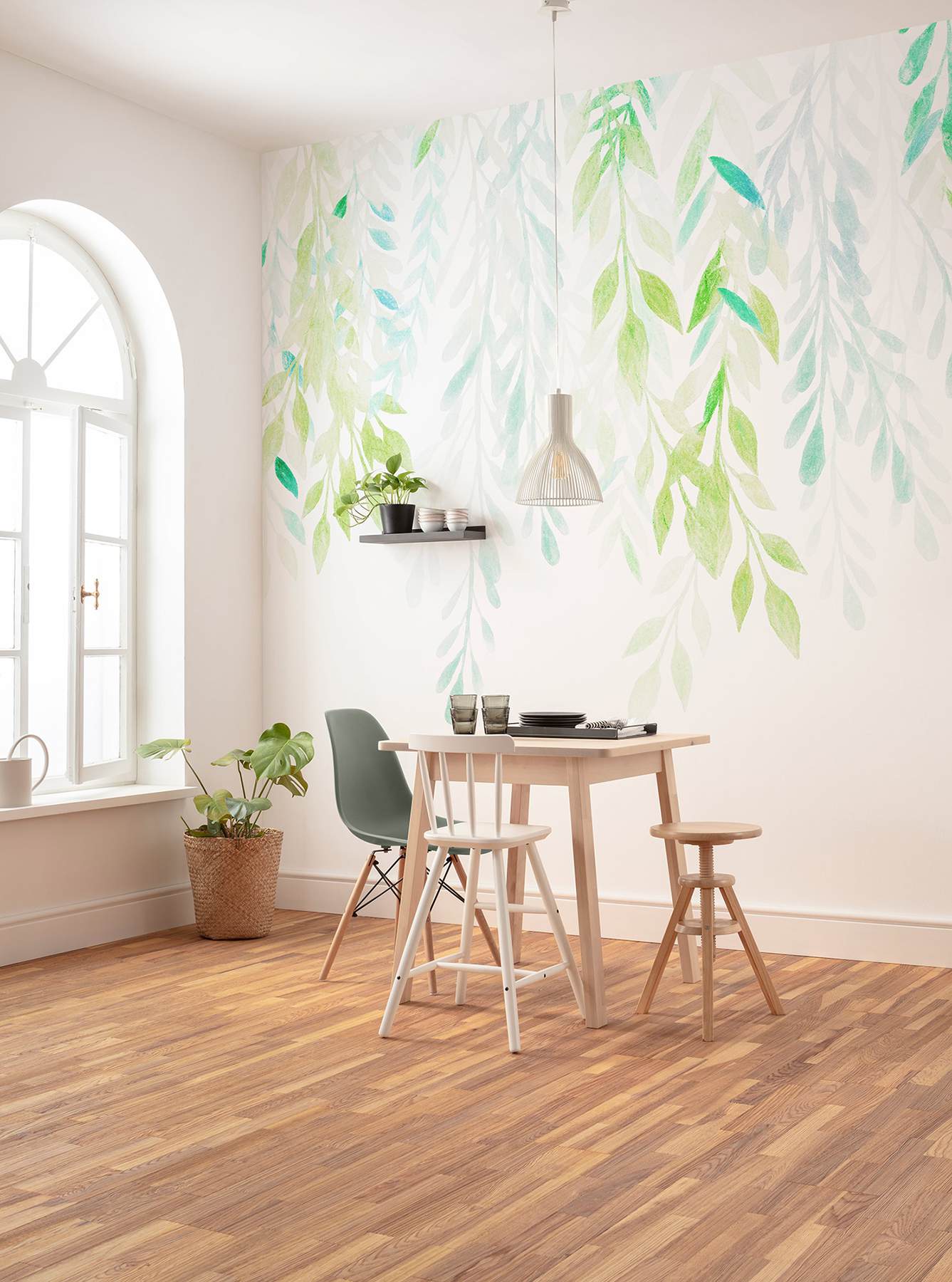 Summer Leaves Wall Mural