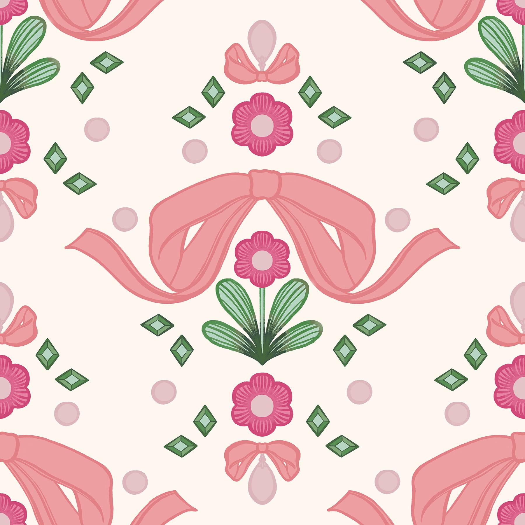 Lele Sadoughi Peel and Stick Wallpaper by NuWallpaper and Brewster