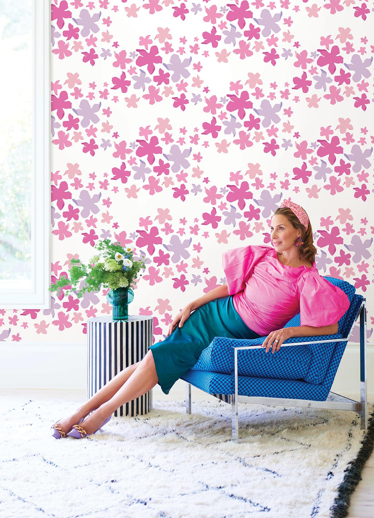 Lele Sadoughi Peel and Stick Wallpaper by NuWallpaper and Brewster