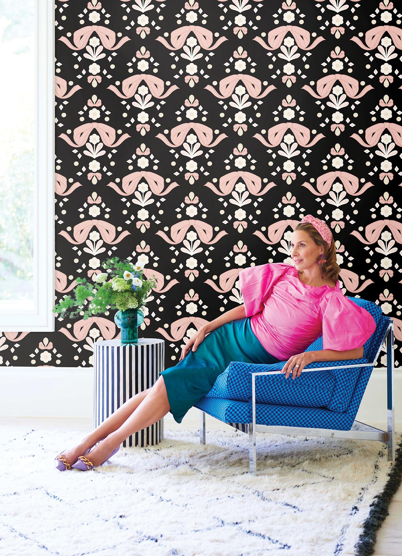 Lele Sadoughi Peel and Stick Wallpaper by NuWallpaper and Brewster