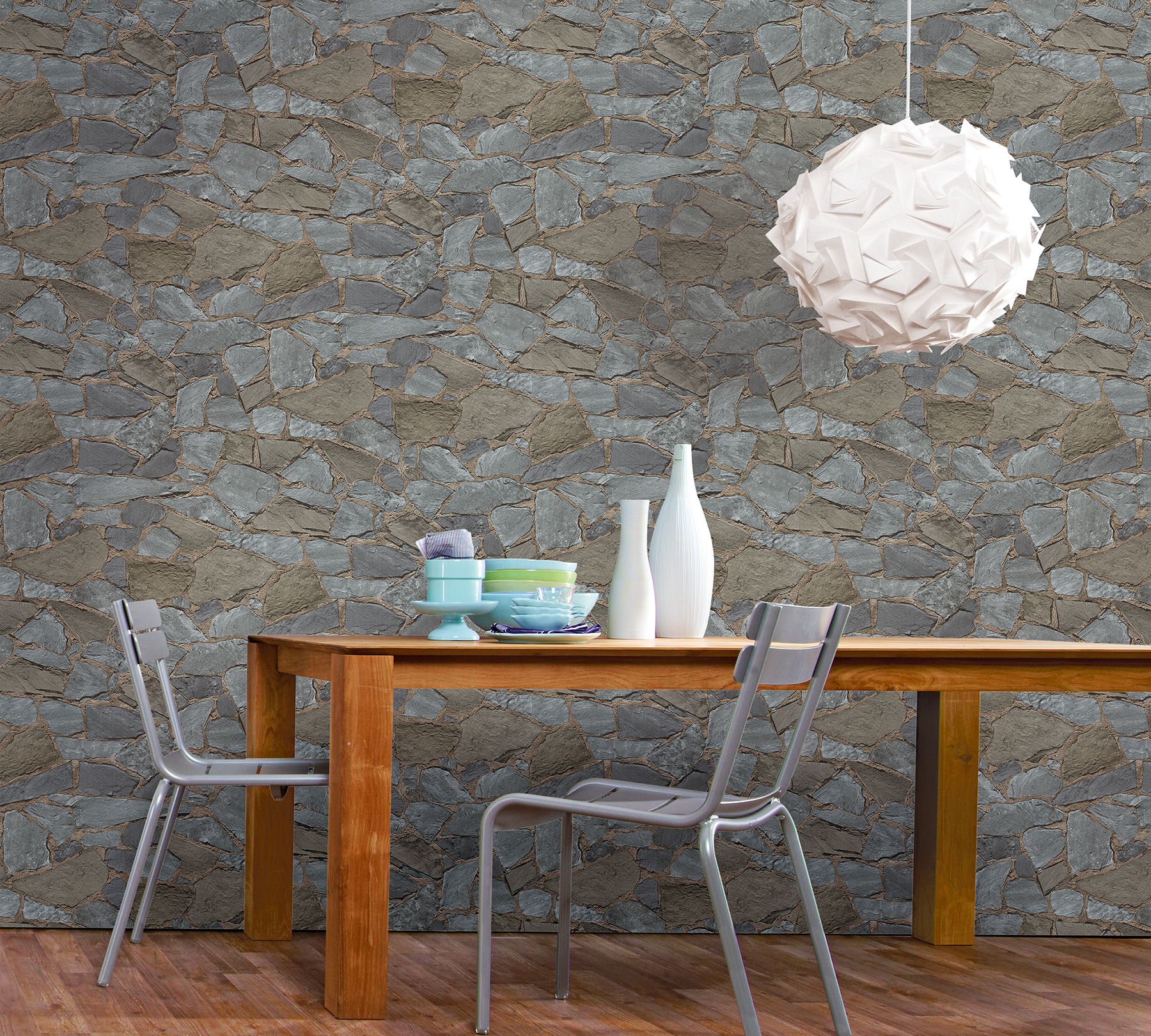Stanley Slate Stone Wallpaper