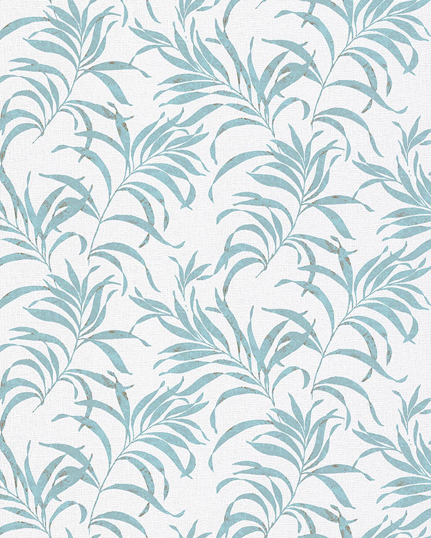 Valentina Blue Leaf Wallpaper