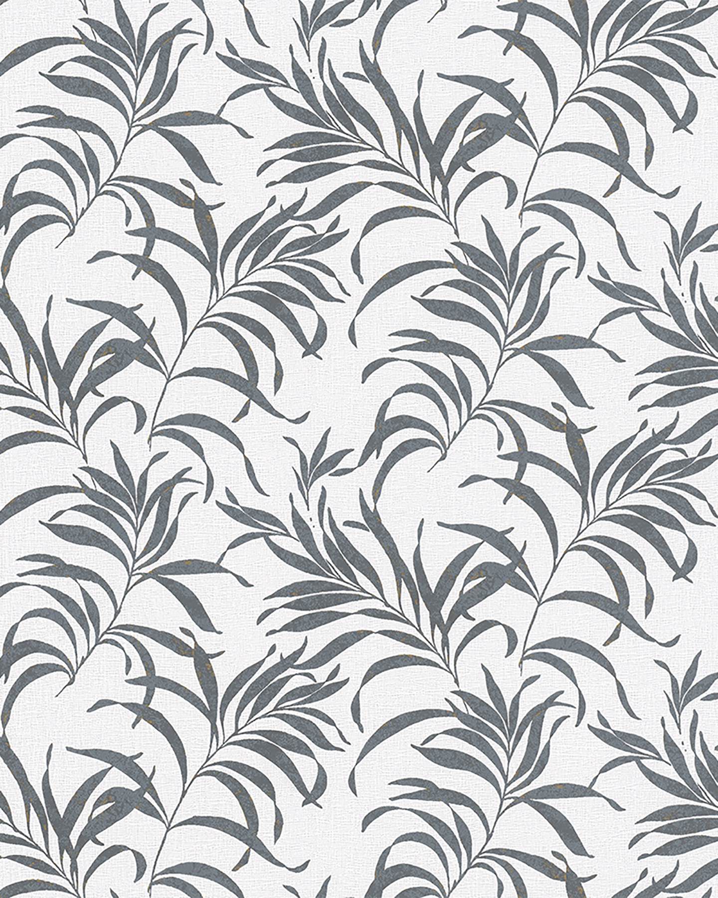 Valentina Grey Leaf Wallpaper