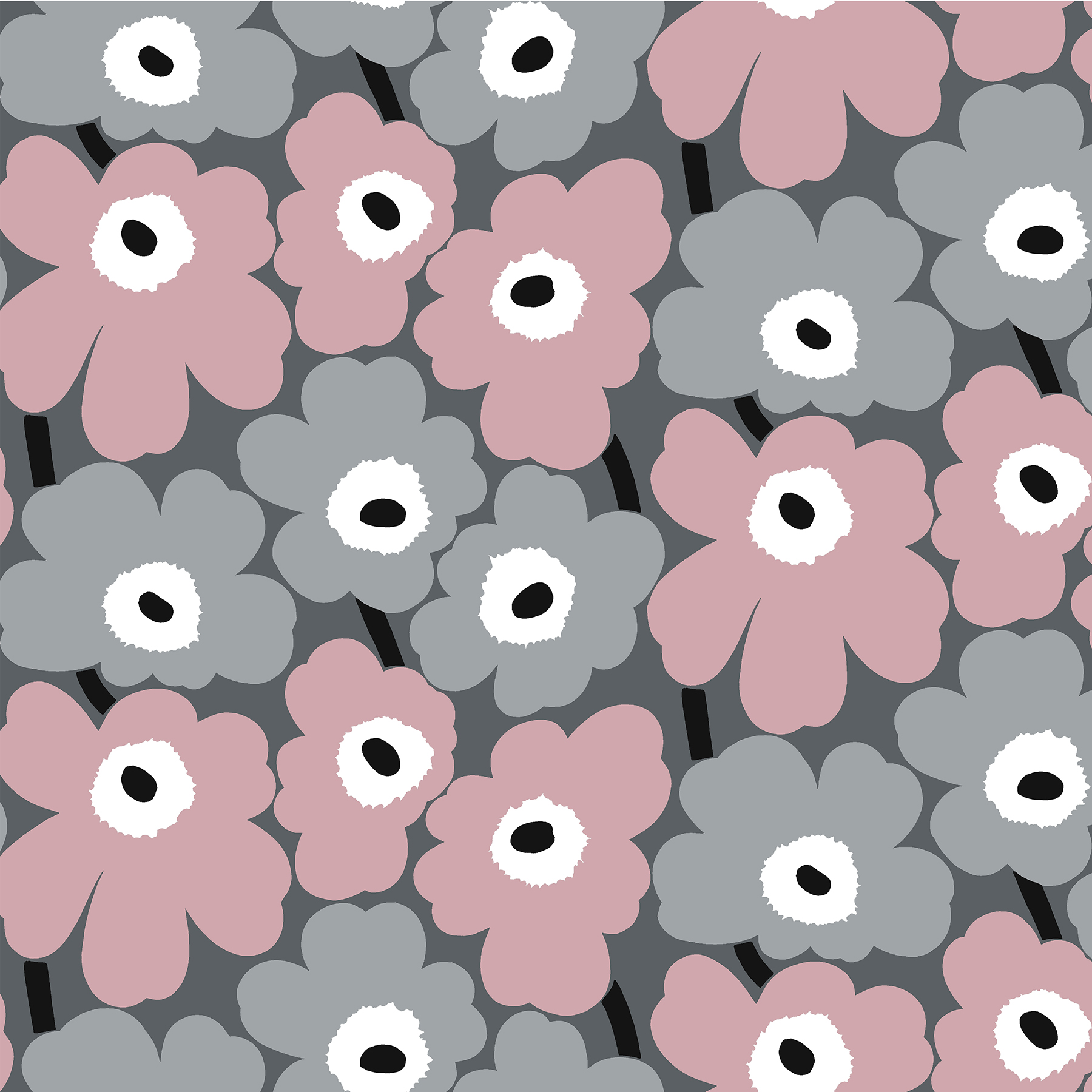 Pink Pieni Unikko Peel & Stick Wallpaper